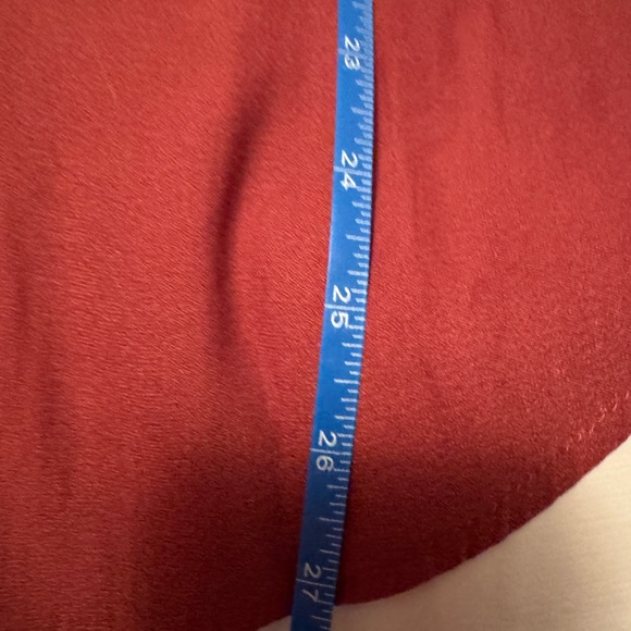 Torrid Rust-Red V-Neck Peasant Tunic size 1 - Picture 5 of 7